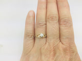 14k Yellow Gold Round Cut 25pt Diamond Solitaire Ring