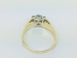 14k Yellow Gold 64pt Round Cut Diamond Ring
