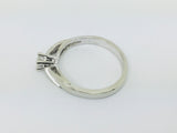 14k White Gold Round Cut 10pt Diamond Solitaire Ring