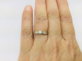 14k White Gold Round Cut 10pt Diamond Solitaire Ring