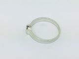 10k White Gold Round Cut 15pt Diamond Solitaire Ring