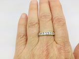 14k Yellow Gold Round Cut 45pt Diamond Channel Set Ring