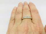 14k Yellow Gold Round Cut 45pt Diamond Channel Set Ring