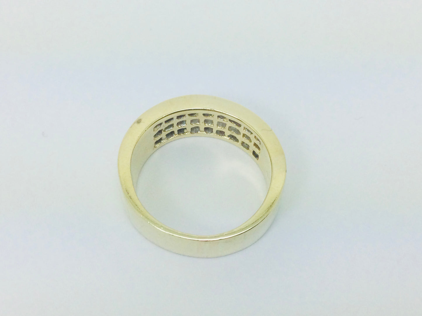 14k Yellow Gold Princess Cut 1.35ct Diamond Row Set Ring