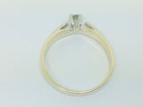 10k Yellow Gold Round Cut 14pt Diamond Solitaire Ring