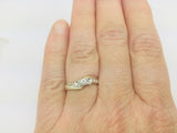 14k Yellow Gold Round Cut 10pt Diamond Heart Ring