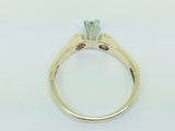 10k Yellow Gold Round Cut 8pt Solitaire Diamond Ring