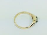 14k Yellow Gold Round Cut 8pt Diamond with Accents Ring