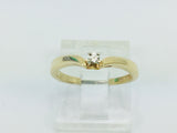 14k Yellow Gold Round Cut 4pt Diamond Solitaire Ring