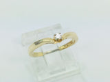 14k Yellow Gold Round Cut 4pt Diamond Solitaire Ring