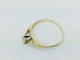 10k Yellow Gold Round Cut 15pt Solitaire Diamond Ring