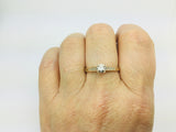 10k Yellow Gold Round Cut 10pt Diamond Solitaire Ring