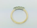 14k Yellow Gold Round Cut 20pt Row Set Diamond Ring