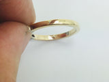 14k Yellow Gold Round Cut 20pt Row Set Diamond Ring