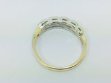 14k Yellow & White Gold Round Cut 12pt Diamond Ring