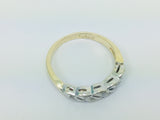 14k Yellow & White Gold Round Cut 12pt Diamond Ring