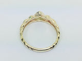 10k Yellow Gold Heart Love Twist Ring