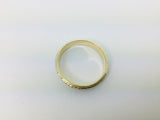 14k Yellow & White Gold Zig Zag Band Ring