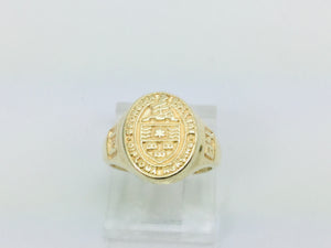 10k Yellow Gold 'Georgian College Nursing Diploma' '1984' School Ring