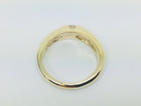 14k Yellow Gold Round Cut 16pt Diamond Solitaire Band Ring