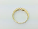 14k Yellow Gold Round Cut 16pt Diamond Solitaire Band Ring