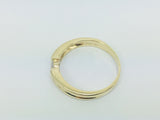 14k Yellow Gold Round Cut 16pt Diamond Solitaire Band Ring