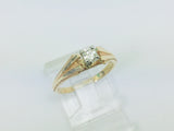 14k Yellow Gold Round Cut 16pt Diamond Solitaire Ring