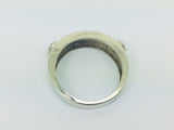 10k White Gold 'Love' 12pt Diamond Heart Ring