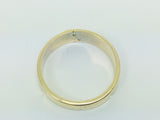 10k Yellow Gold Round Cut 3pt Diamond Row Set Band Ring