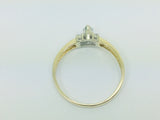 14k Yellow Gold Marquise Cut 31pt Diamond Ring