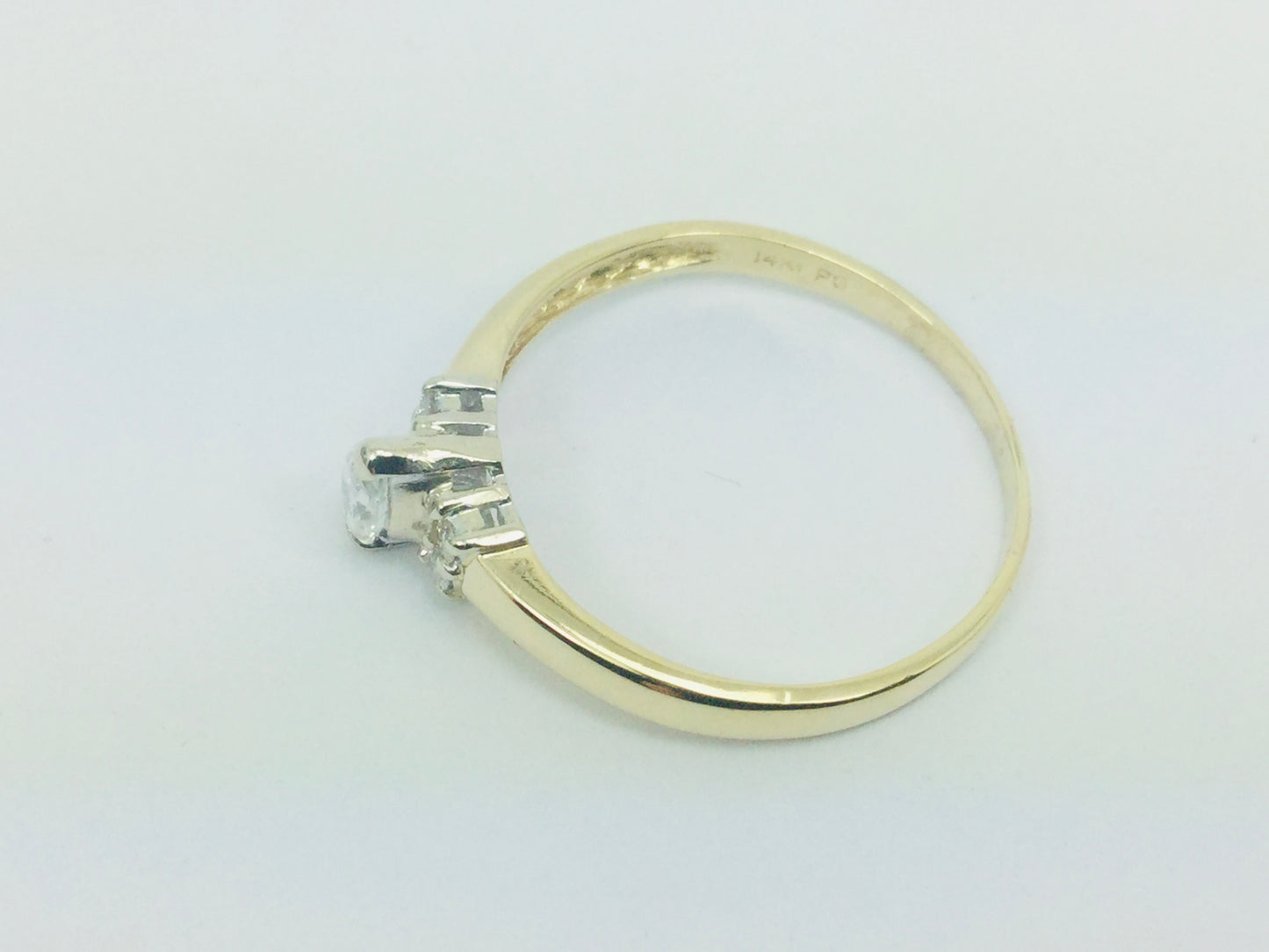 14k Yellow Gold Marquise Cut 31pt Diamond Ring