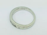 14k White Gold Round Cut 20pt Channel Set Diamond Band Ring