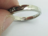 14k White Gold Round Cut 20pt Channel Set Diamond Band Ring