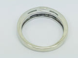 14k White Gold Round Cut 20pt Channel Set Diamond Band Ring