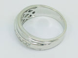 14k White Gold Round Cut 28pt Channel Set Diamond Band Ring