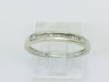 14k White Gold Baguette Cut 18pt Channel Set Diamond Band Ring