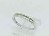 14k White Gold Baguette Cut 18pt Channel Set Diamond Band Ring
