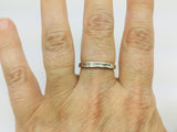 14k White Gold Baguette Cut 18pt Channel Set Diamond Band Ring