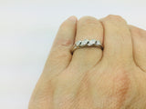 14k White Gold Round Cut 6pt Diamond Bridal Knot Ring