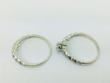 10k White Gold Round Cut 25pt Diamond Illusion Set Engagement Ring & Wedding Band Set