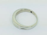 10k White Gold Round Cut 1.5pt Diamond Row Set Ring
