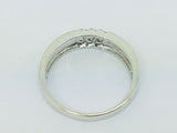 14k White Gold Round Cut 6pt Diamond Row Set Ring