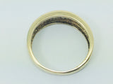 10k Yellow and White Gold Round Cut 16pt Diamond Solitaire Ring
