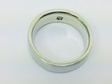 14k White Gold Princess Cut 15pt Diamond Solitaire Ring