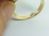 14k Yellow Gold Round Cut 25pt Diamond Solitaire & Black Onyx Ring