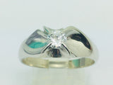 14k White Gold Round Cut 40pt Diamond Solitaire Ring