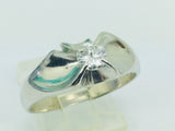 14k White Gold Round Cut 40pt Diamond Solitaire Ring