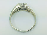14k White Gold Round Cut 40pt Diamond Solitaire Ring