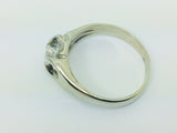 14k White Gold Round Cut 40pt Diamond Solitaire Ring