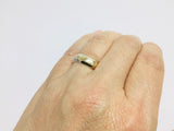 14k Solid Yellow Gold 5.5mm Hammered Band Ring